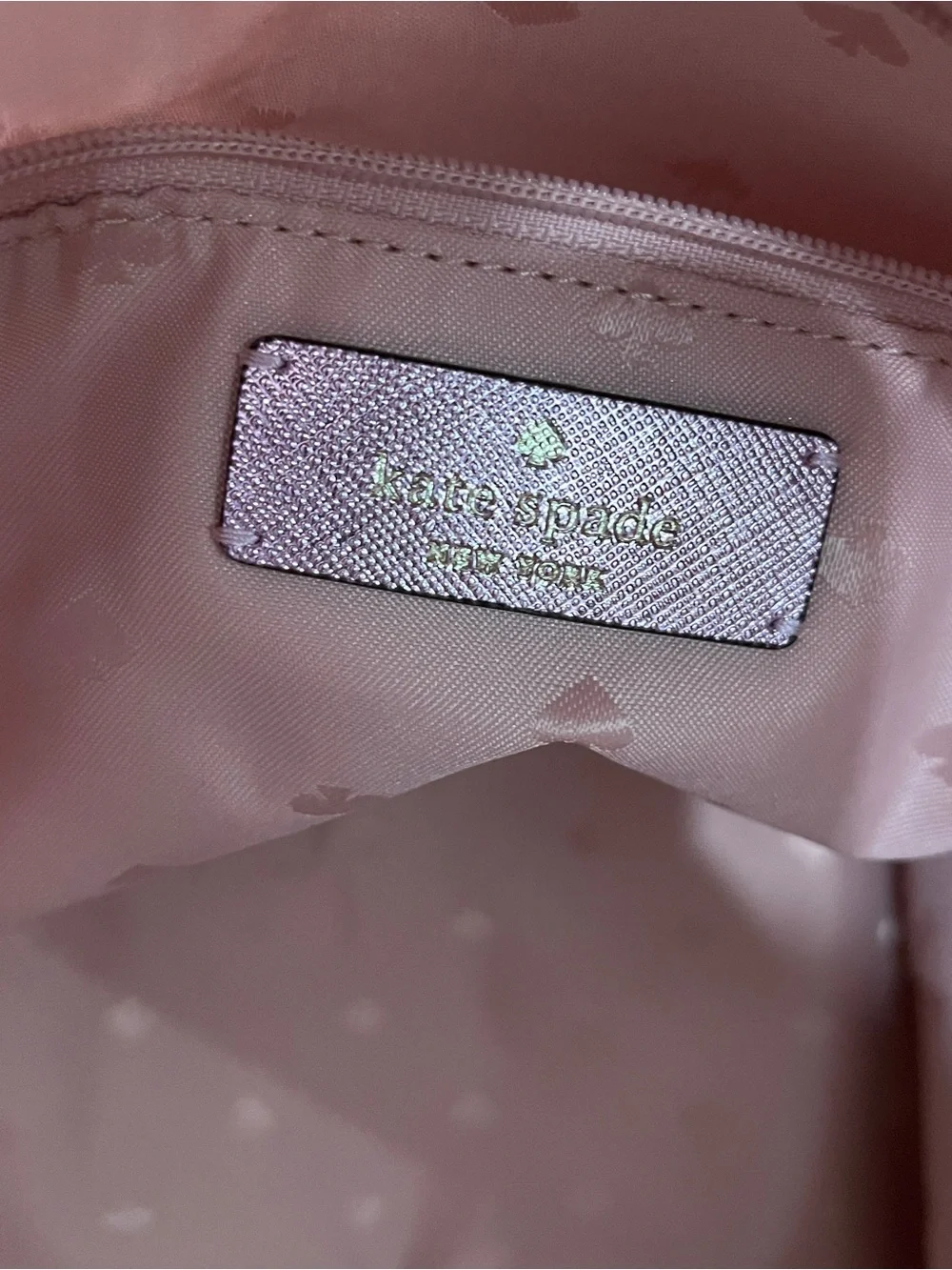 Kate Spade Pink Lola Glitter Tote Bag bling Barbie pink